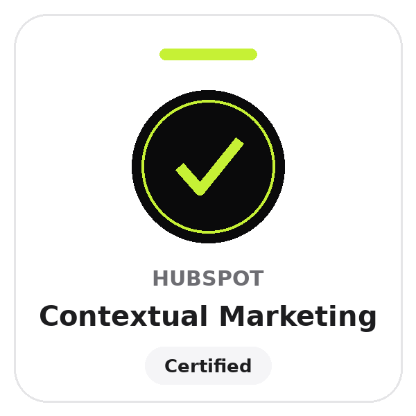 HubSpot certification badge
