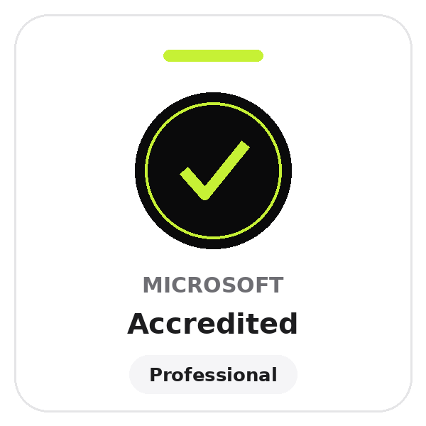 Microsoft certification badge